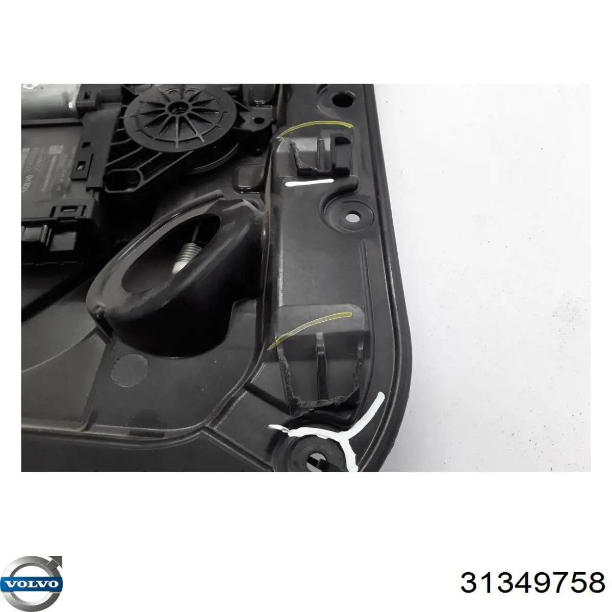 Двигун стеклопод'емника двері задньої, лівої 31349758 Volvo