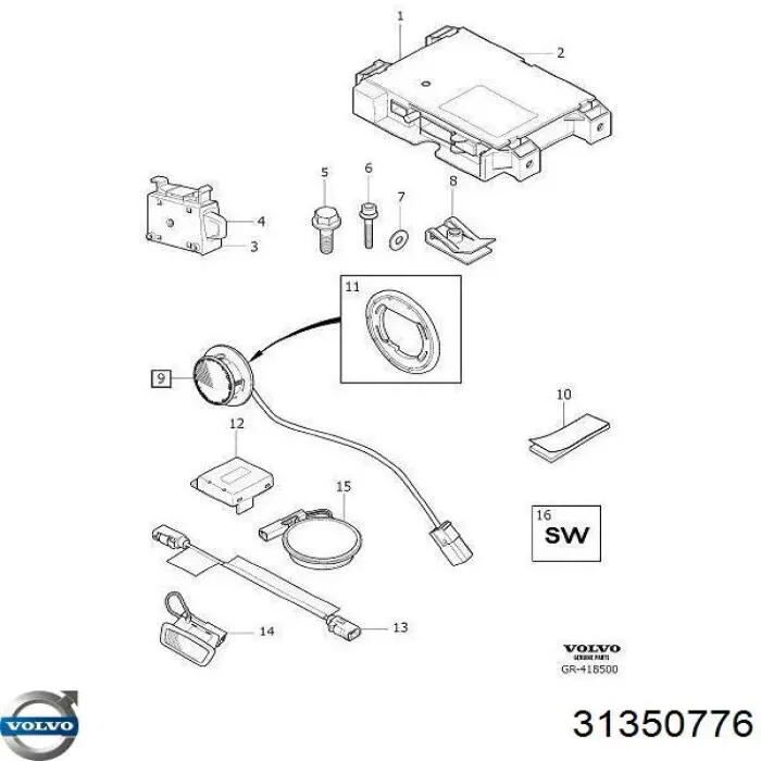 Купити 31350776 Volvo 