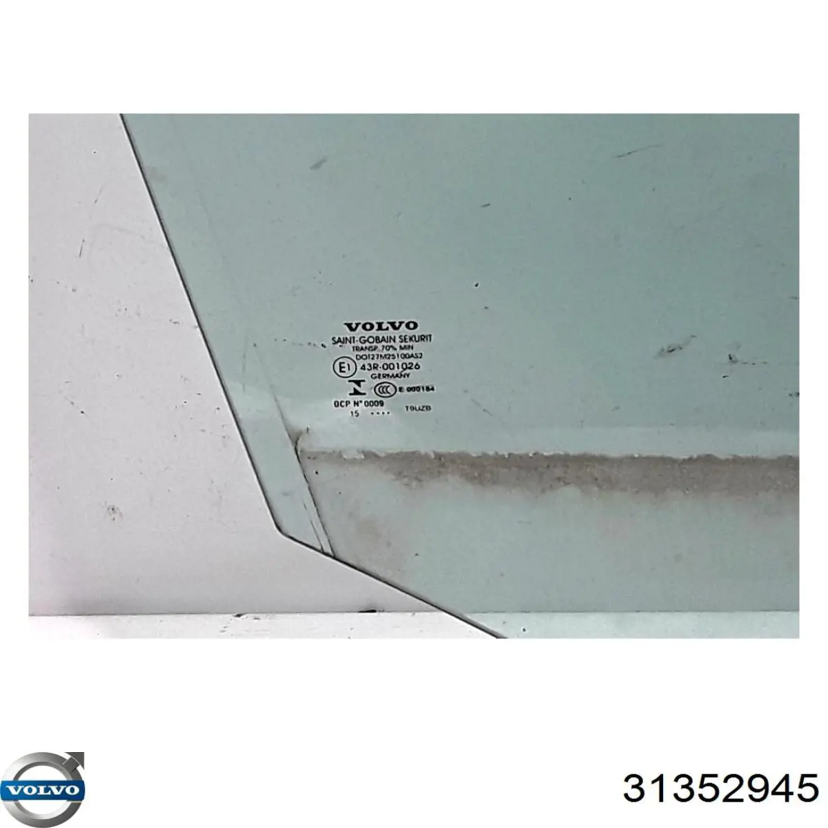Скло передньої правої двері Volvo 32244972 ціна, від 35.18 USD