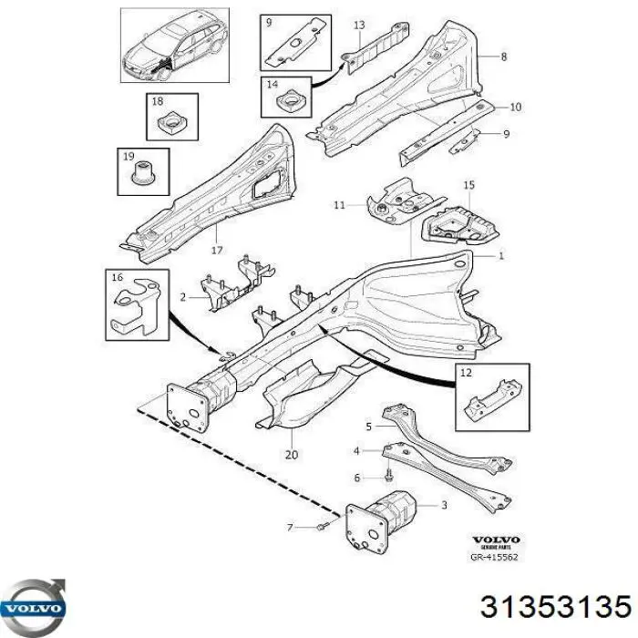  31333011 Volvo