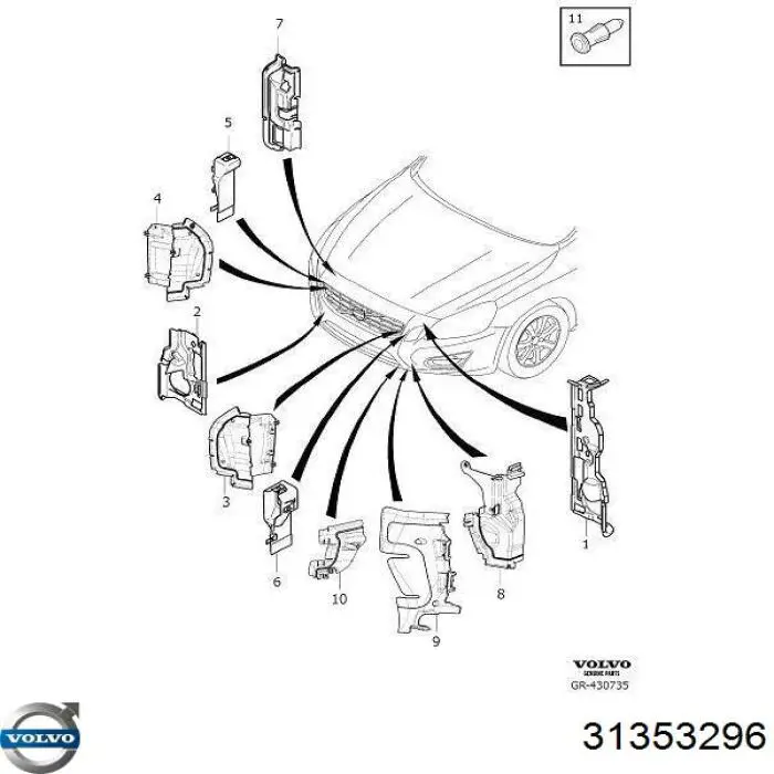  Volvo 31353296 ціна, від 8.87 USD