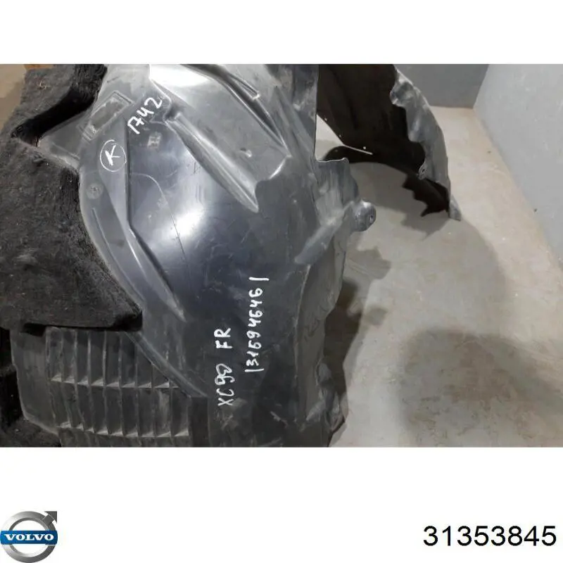 Підкрилок передній правий 31457219 Volvo