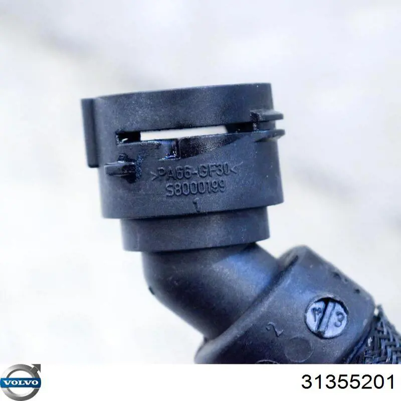 31355201 Volvo Шланг/патрубок радіатора охолодження, нижній