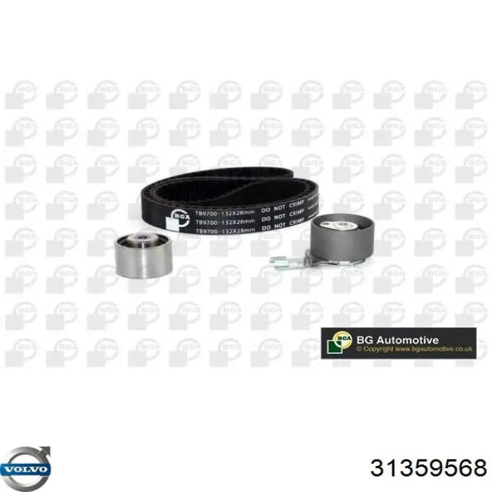Комплект ГРМ Volvo 31359568 ціна, від 98.82 USD