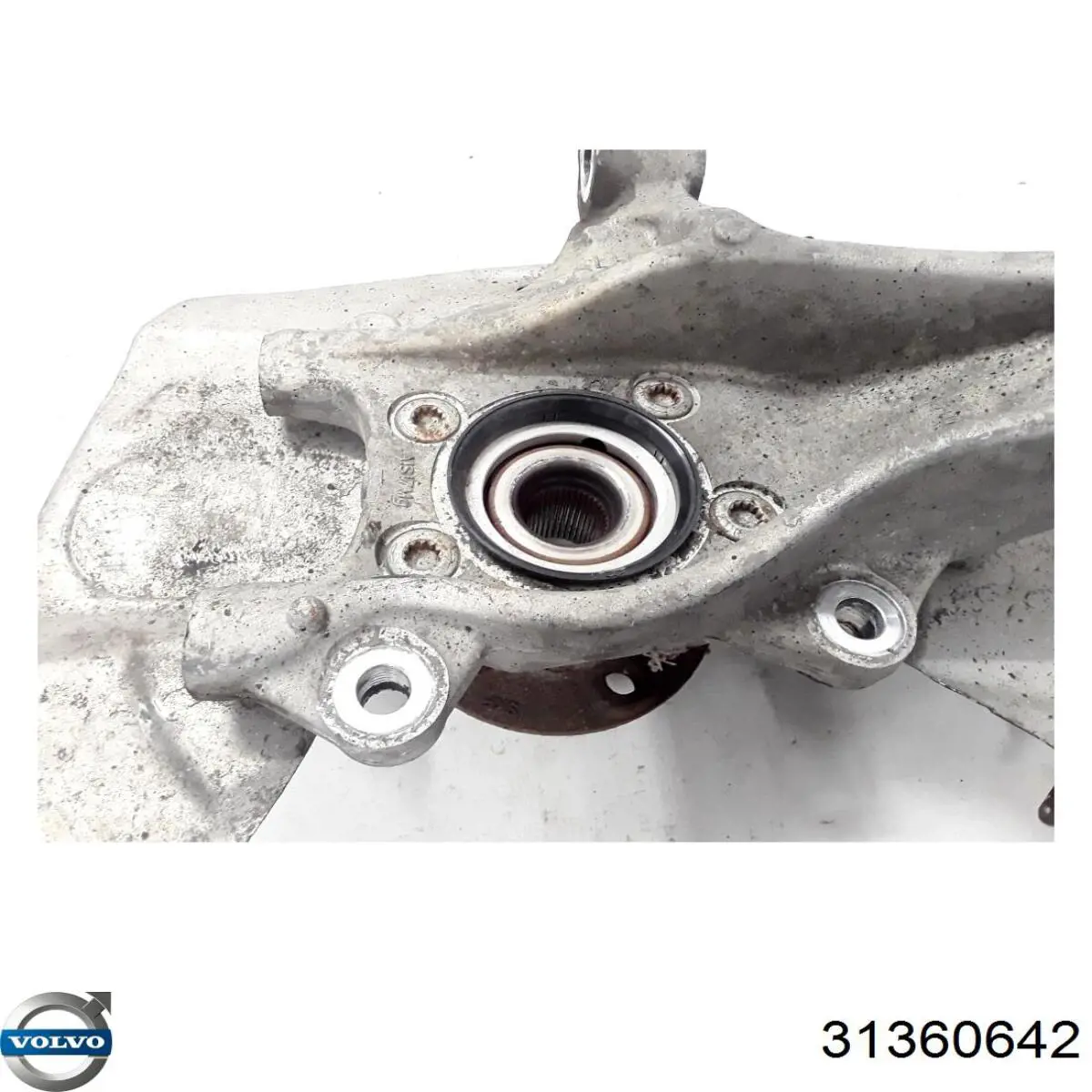 Цапфа - поворотний кулак передній, лівий 31360642 Volvo