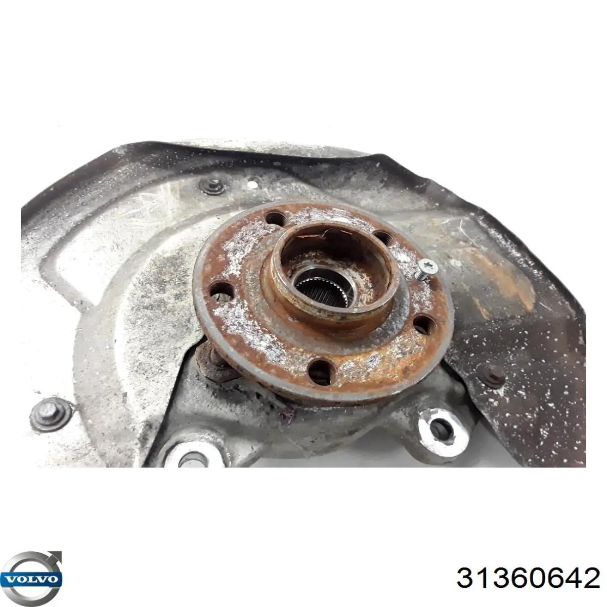 31360642 Volvo Цапфа - поворотний кулак передній, лівий