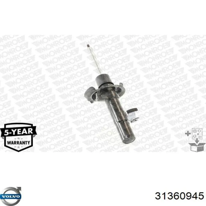 Купити 31360945 Volvo Амортизатора передній лівий