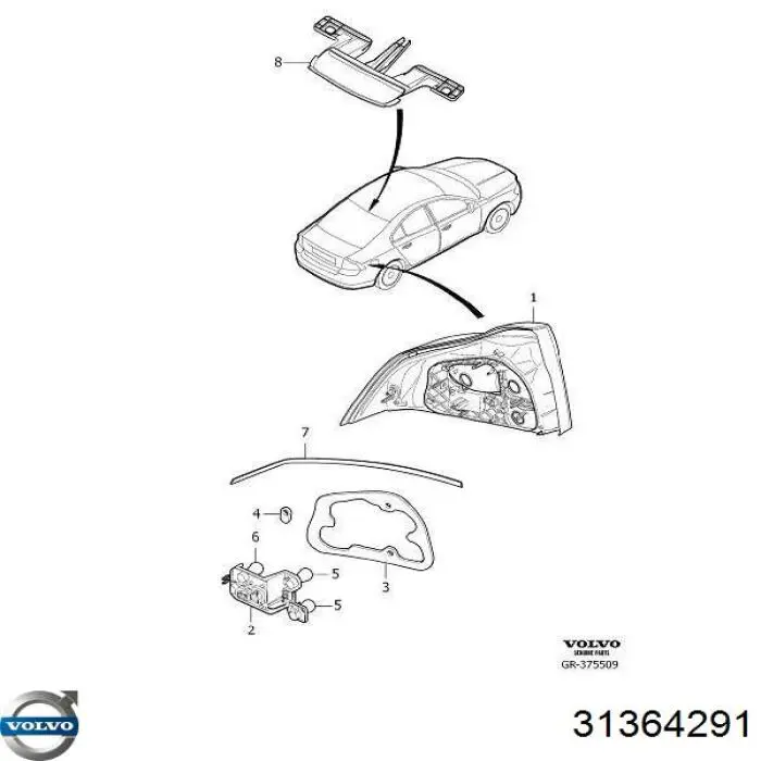  Volvo 31364291 ціна, від 304.05 USD
