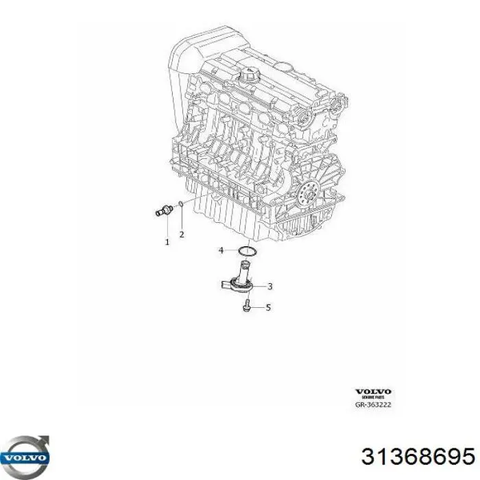 Купити 31368695 Volvo Датчик рівня масла