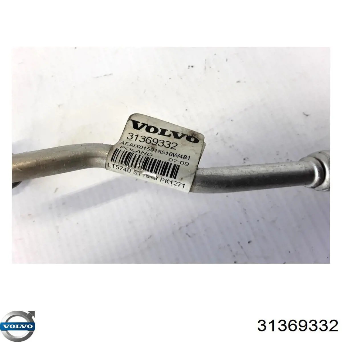 Купити 31369332 Volvo Шланг кондиціонера, від радіатора до випарника