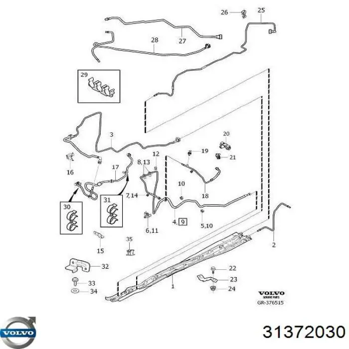 Датчик тиску палива Volvo 31478293 ціна, від 54.31 USD