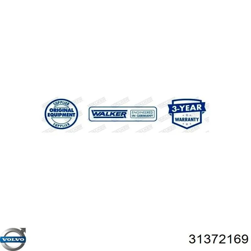 Купити 31372169 Volvo Труба приймальна (штани) глушника, передня