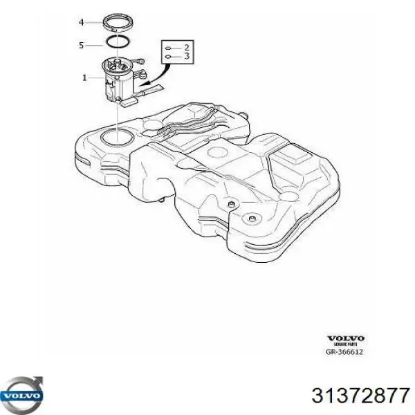 Купити 31201958 Volvo Насос занурювальний в баці
