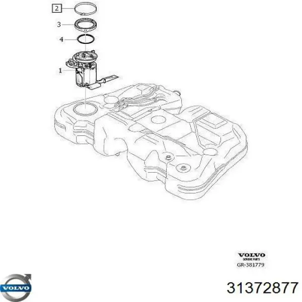 Модуль бензонасоса Volvo 31372877 ціна, від 740.59 USD