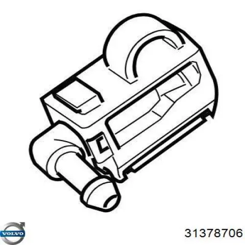 31378706 Volvo Форсунка омивача скла лобового, права
