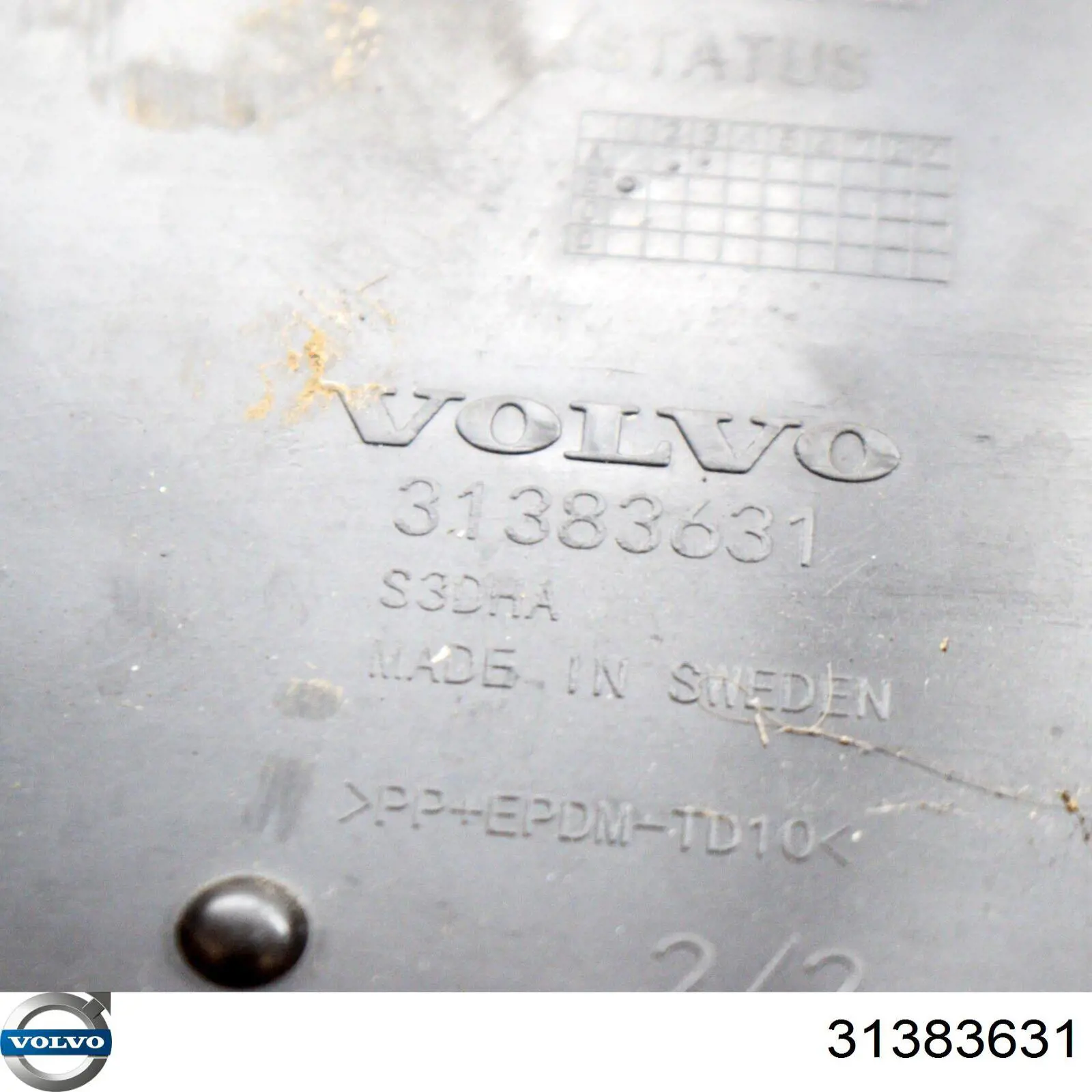 Купити 31383631 Volvo Кронштейн переднього номерного знака