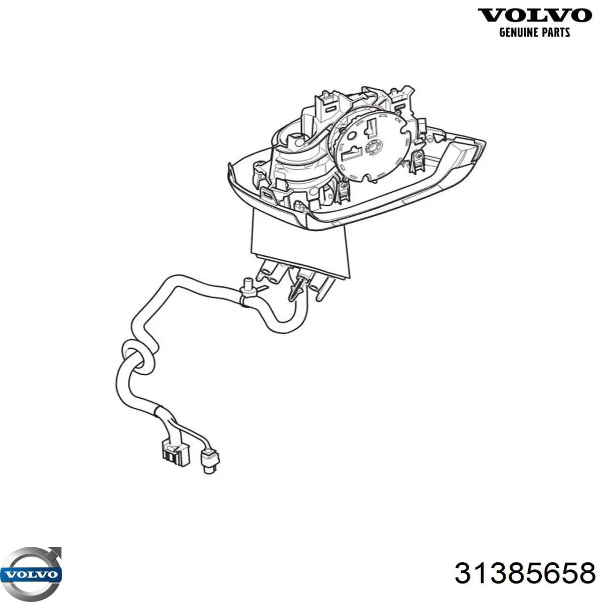 31385658 Volvo Праве дзеркало заднього виду