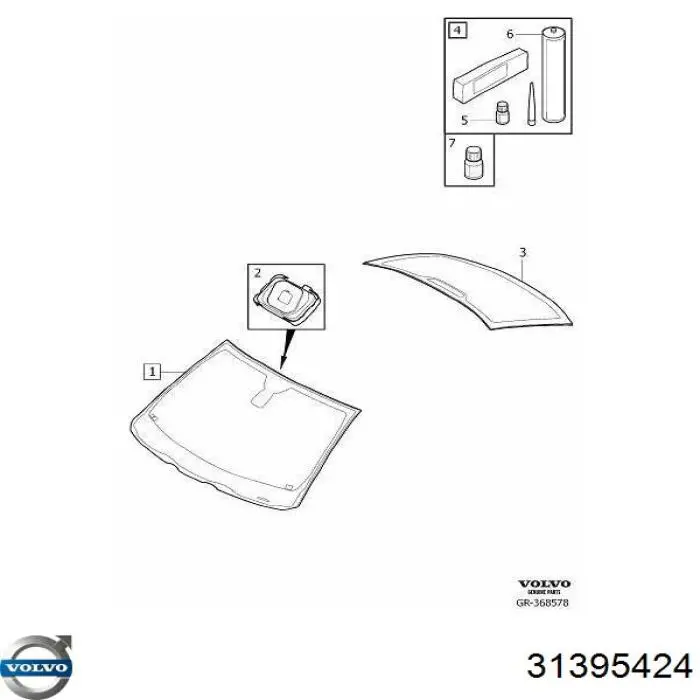 GS7209D12P Pilkington Автомобільне скло