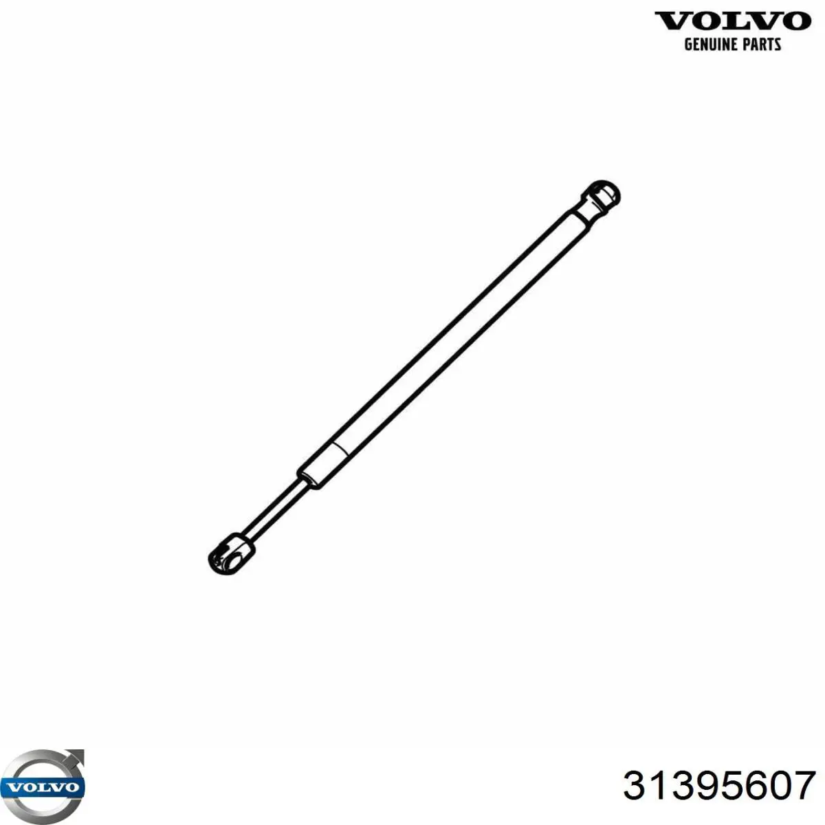Амортизатор кришки багажника/ двері 3/5-ї задньої на Volvo V40 (525, 526)