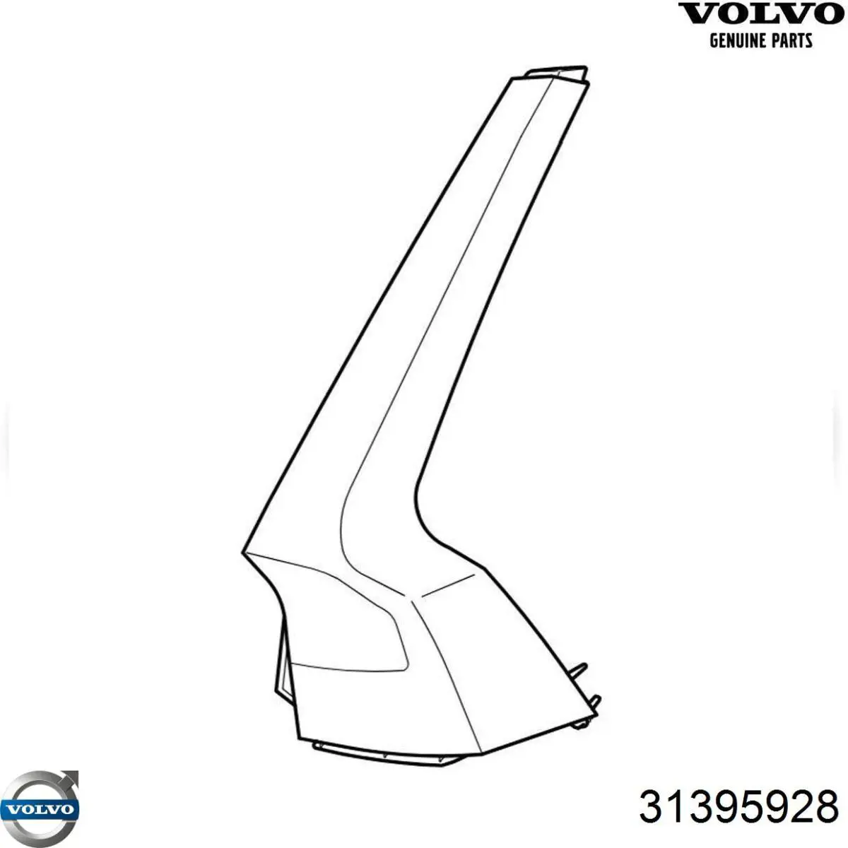 Купити 31395928 Volvo Лівий стоп