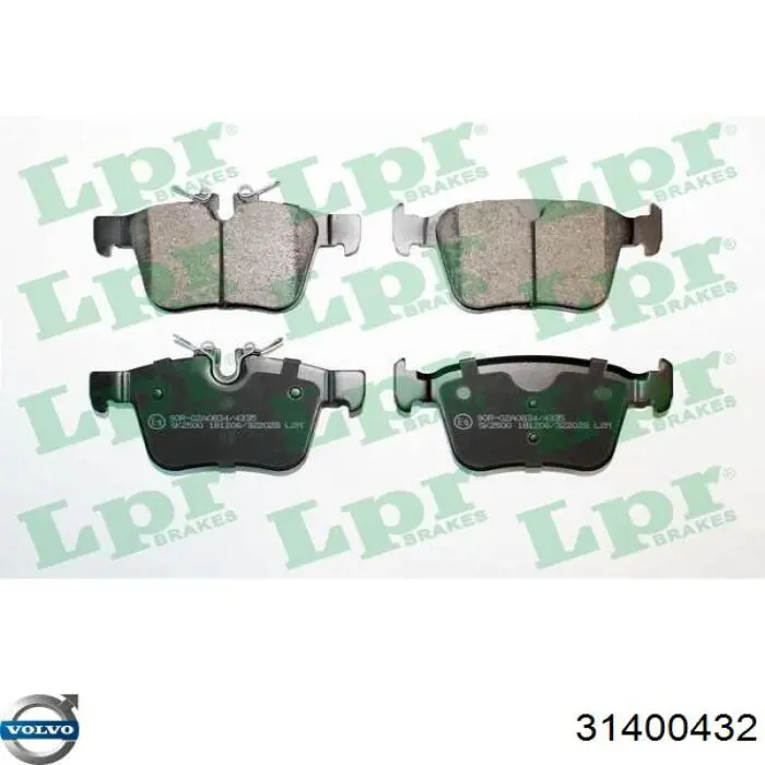 Купити 31400432 Volvo Задні колодки