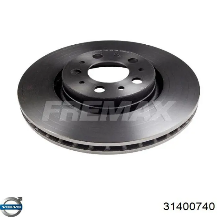 Диск переднього гальма Volvo 31400740 ціна, від 57.48 USD