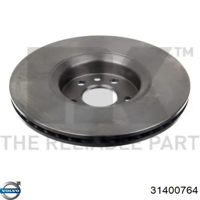 Диск переднього гальма Volvo 31400764 ціна, від 71.39 USD
