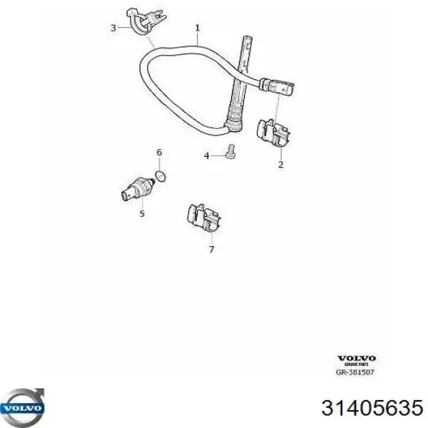 31405635 Volvo Датчик показника тиску масла
