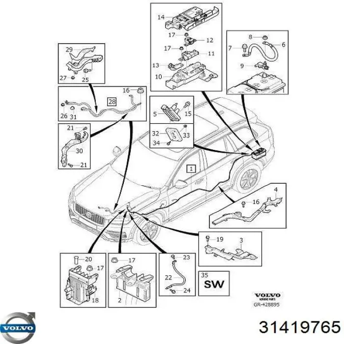 Купити 31652213 Volvo 