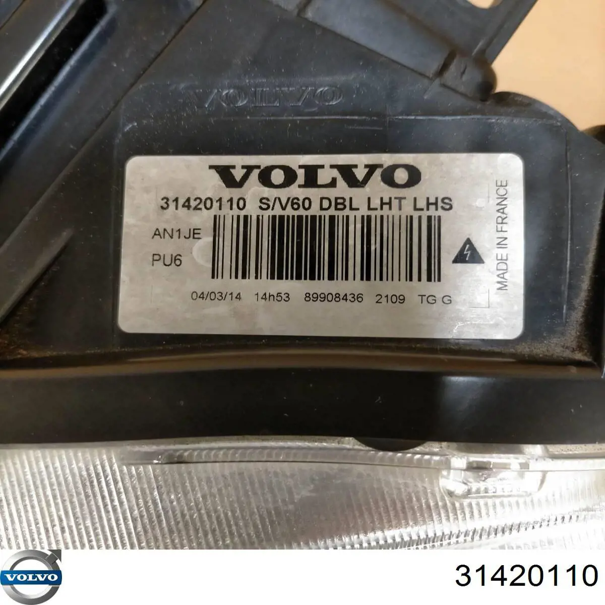 Фара ліва 31420110 Volvo