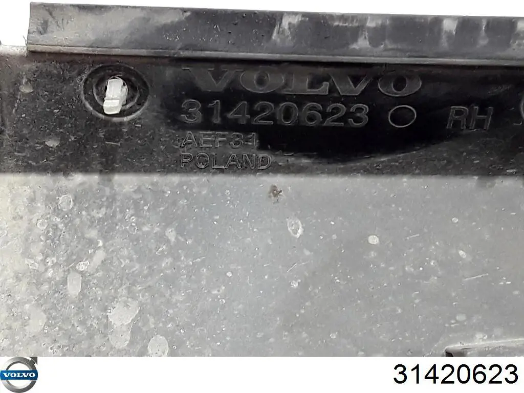Накладка зовнішня (молдинг) порога, правий 31420623 Volvo