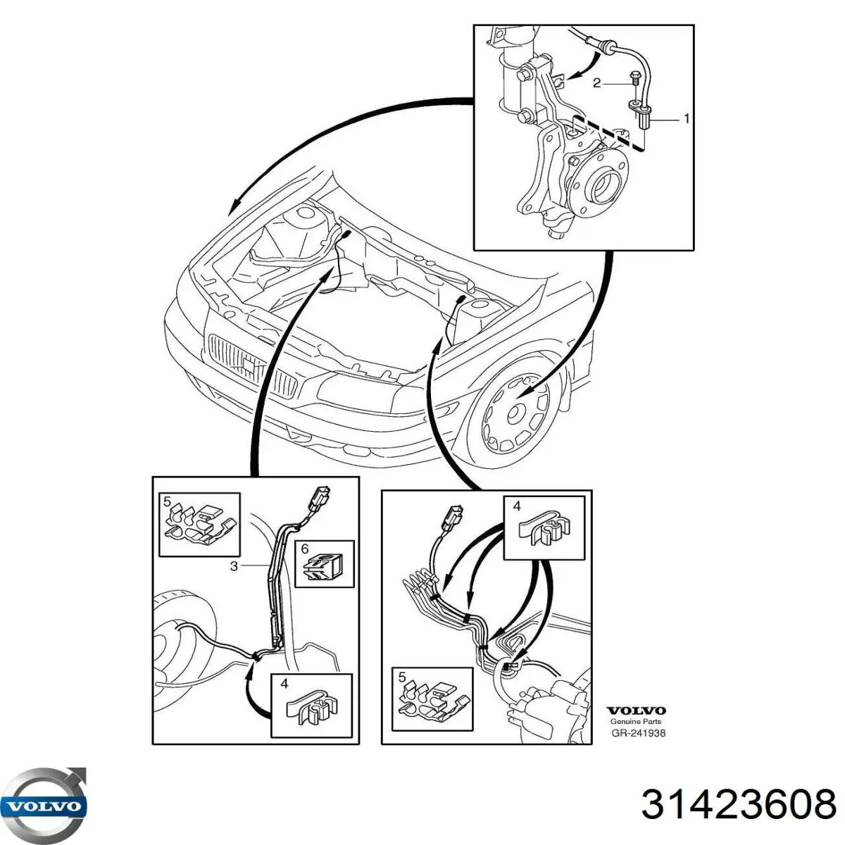 Купити 31423608 Volvo Сенсор АБС
