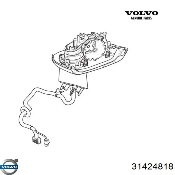 Ліве бічне дзеркало Volvo 31424818 ціна, від 295.42 USD