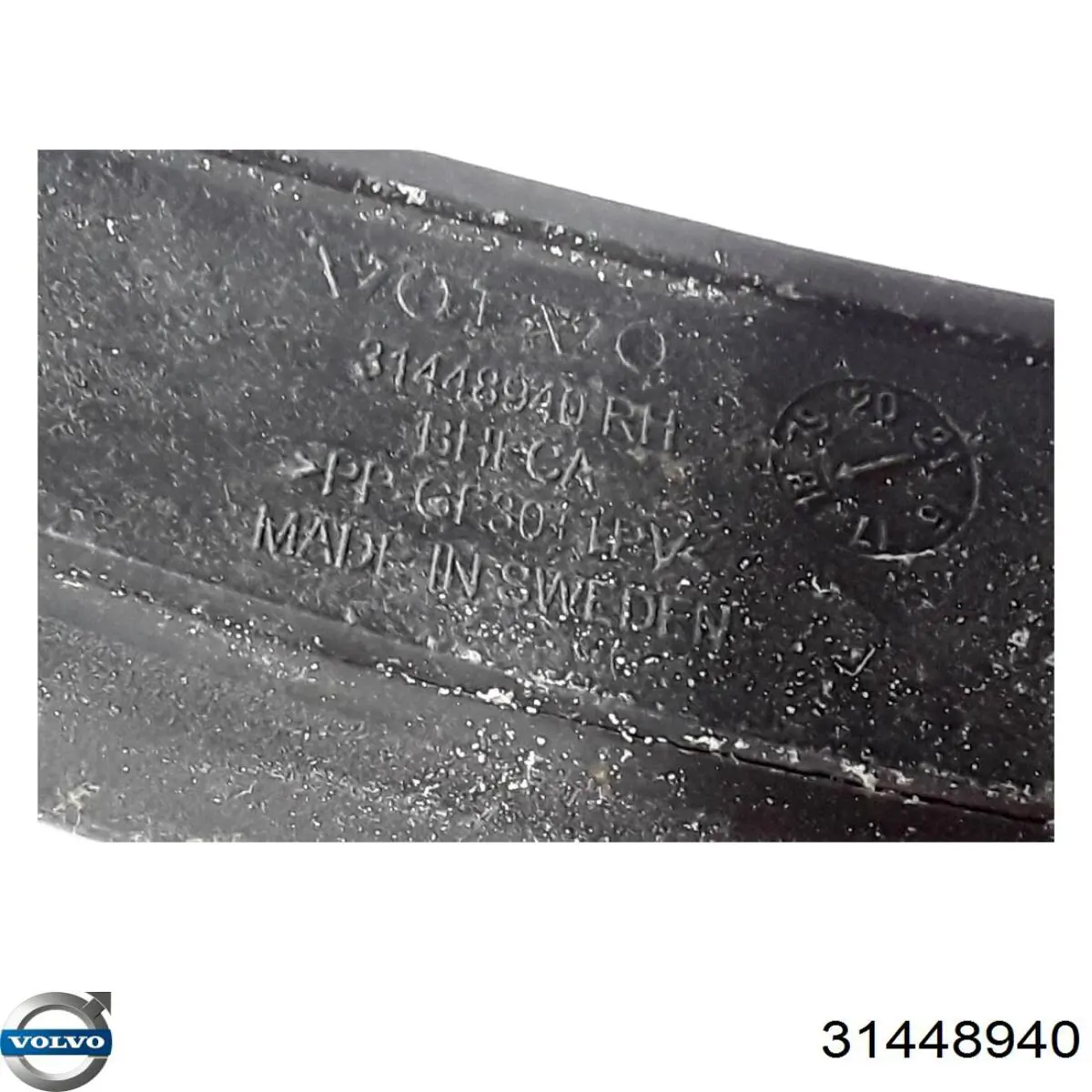 Молдинг лобового скла, правий 31448940 Volvo