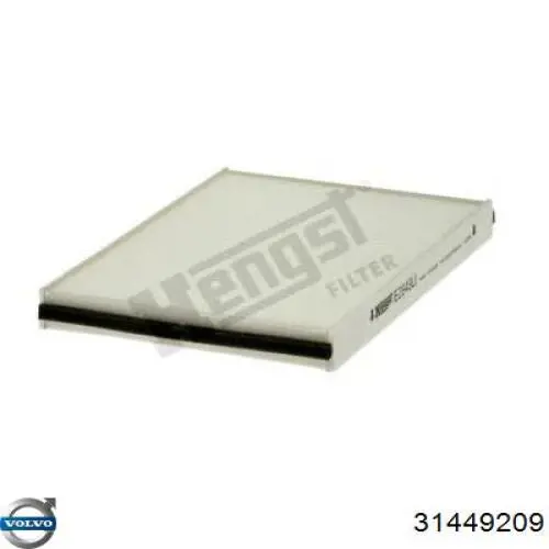 Фільтр повітряний обігрівача Volvo 31449209 ціна, від 11.79 USD