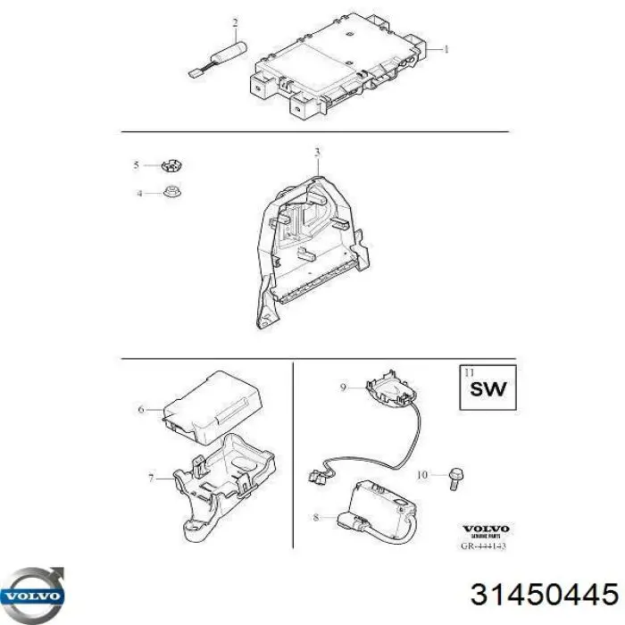 Батарея акумуляторна Volvo 32279613 ціна, від 82.86 USD