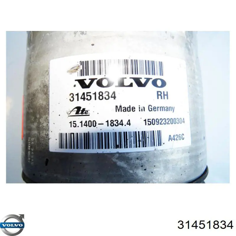 Амортизатор передній, правий Volvo 31451834 ціна, від 366.40 USD
