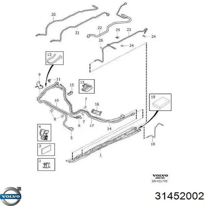 Купити 31452002 Volvo 
