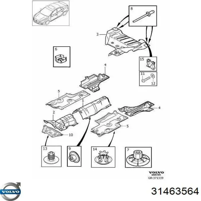  Volvo 30736341 ціна, від 37.71 USD