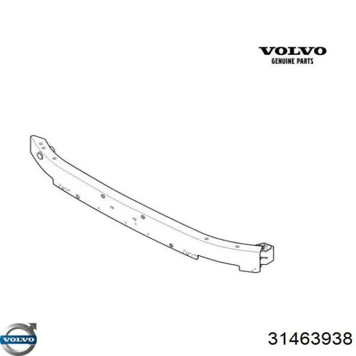 Підсилювач бампера переднього 32348957 Volvo