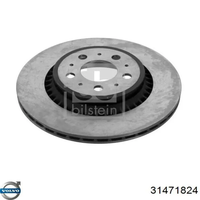 Купити 31471824 Volvo Диск заднього гальма