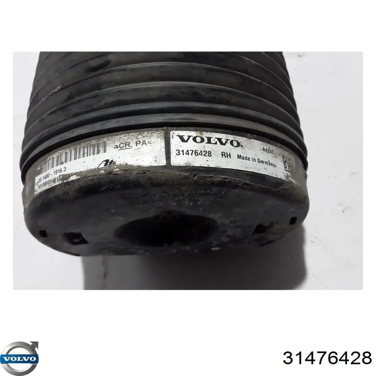 Пневморессора задня Volvo 31476428 ціна, від 252.56 USD