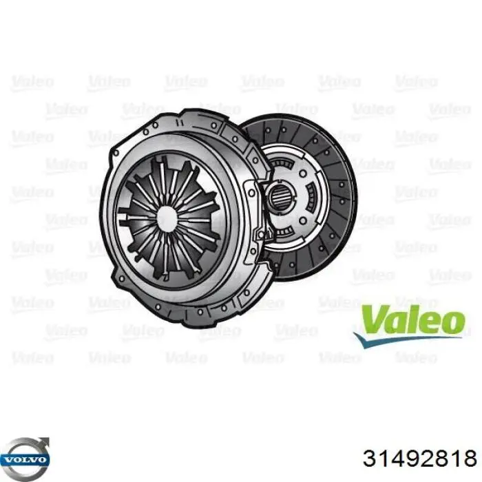 Комплект зчеплення (3 частини) Volvo 31325183 ціна, від 378.71 USD