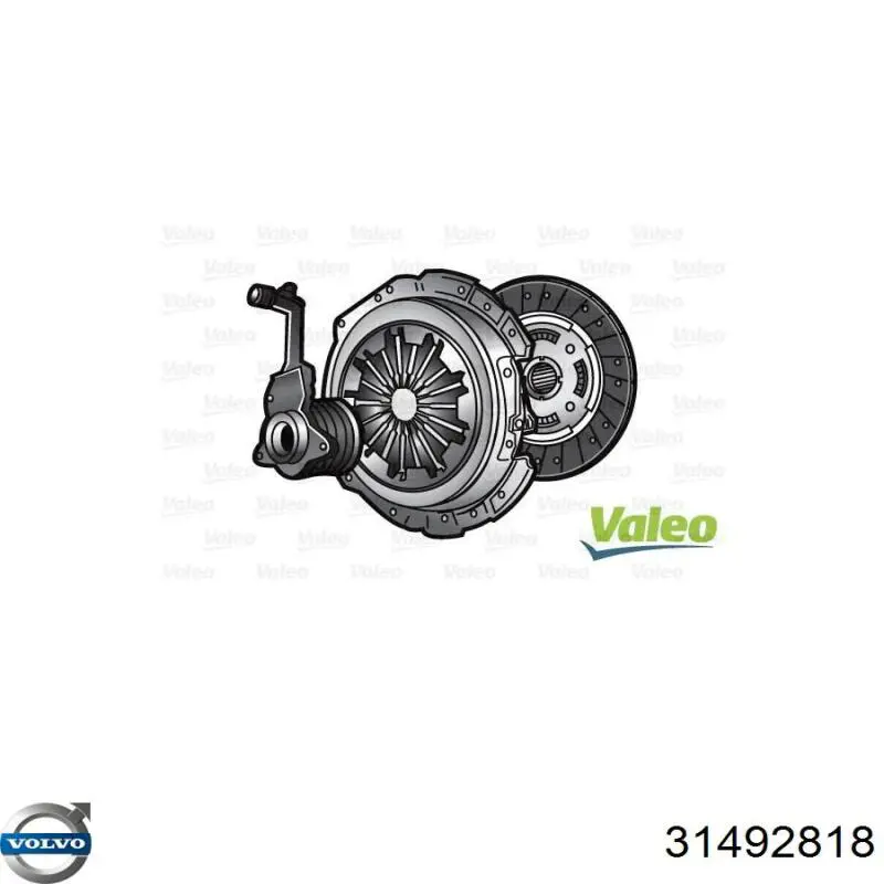 Комплект зчеплення (3 частини) Volvo 31325183 ціна, від 378.71 USD