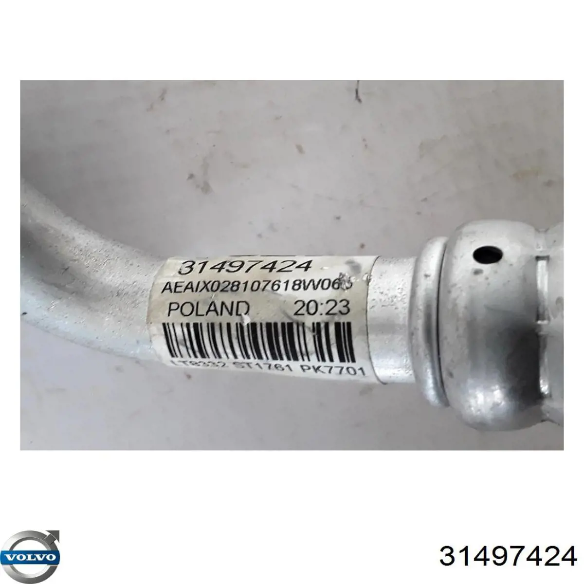 Шланг кондиціонера, від заднього випарювача до компресора 31469071 Volvo