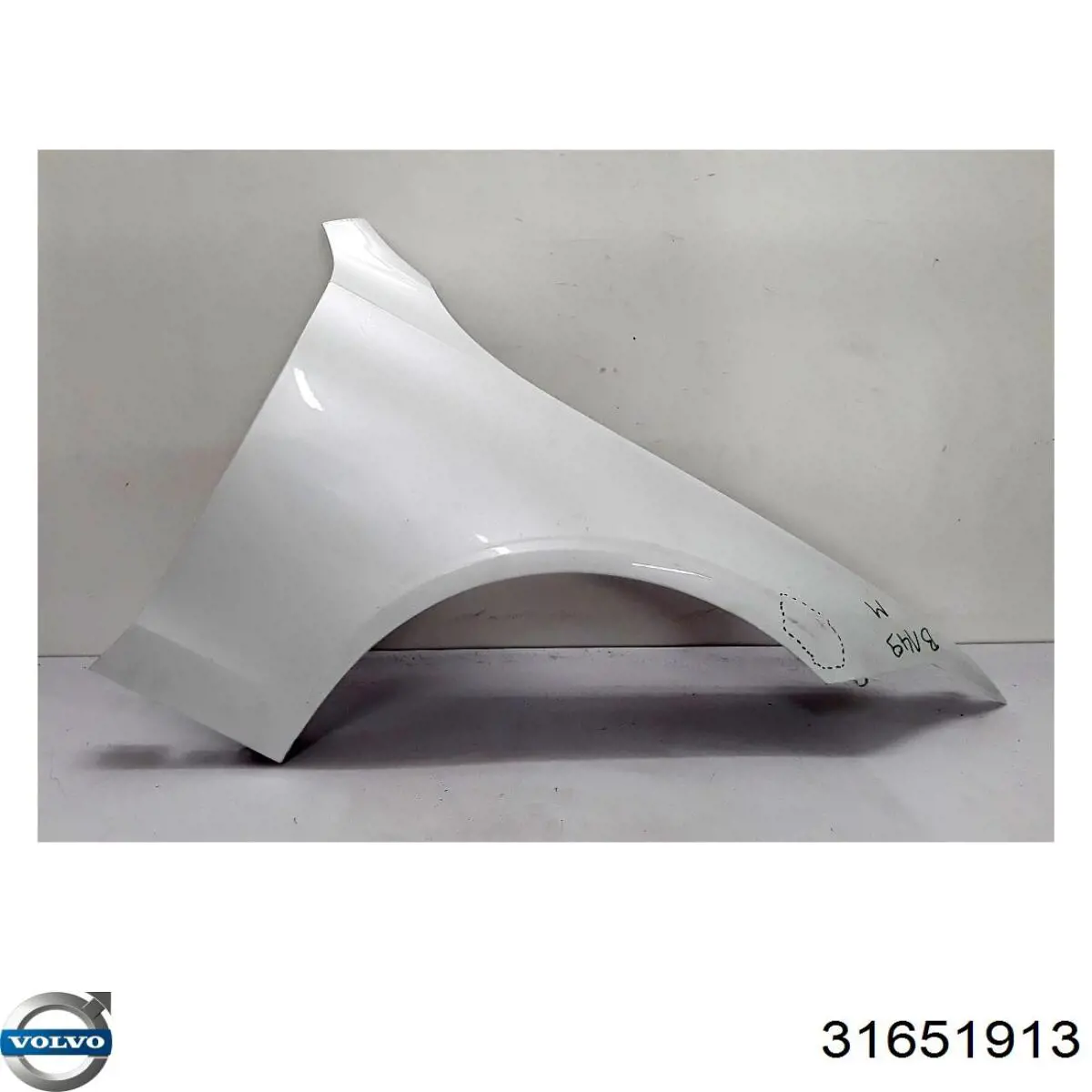 Крило переднє праве Volvo 31651913 ціна, від 338.22 USD