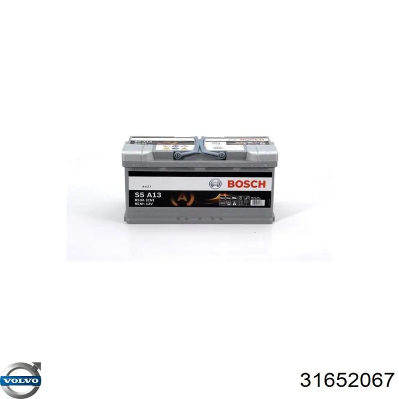 Акумуляторна батарея, АКБ 31652067 Volvo