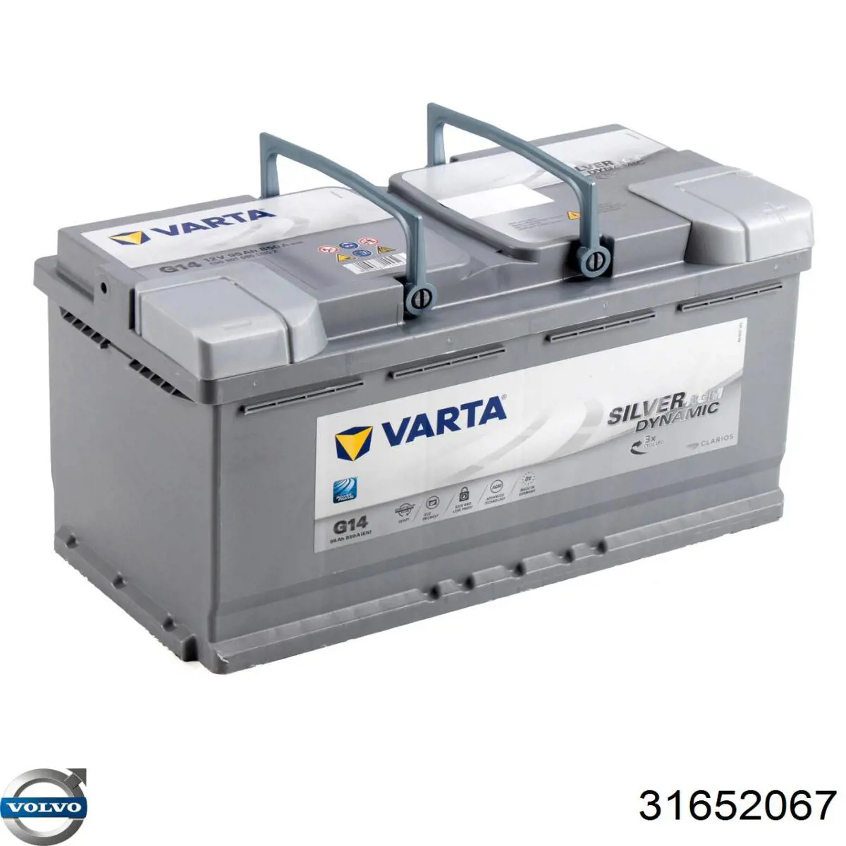 Авто акумулятор Volvo 31652067 ціна, від 164.31 USD
