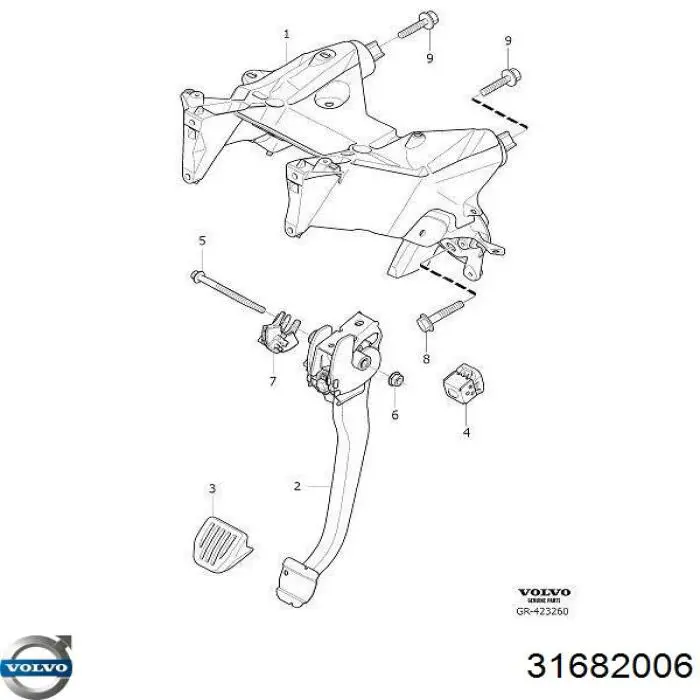 Купити 31682006 Volvo 