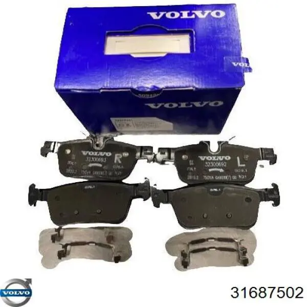31687502 Volvo Колодки гальмівні задні, дискові